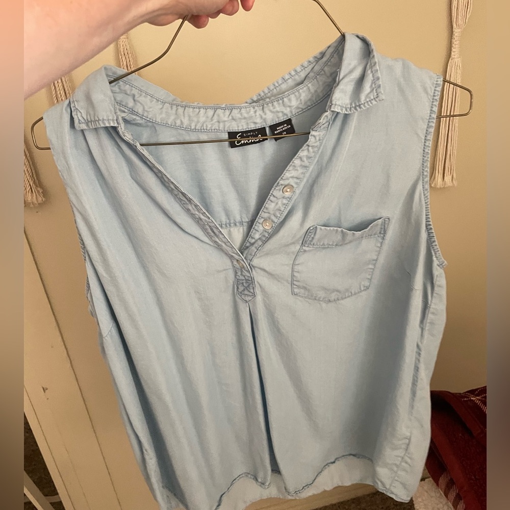 Jean tank top